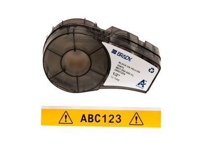 Etykieta M21-500-595-YL winyl, czerwone na żółtym Y3314598 | 142799 Brady