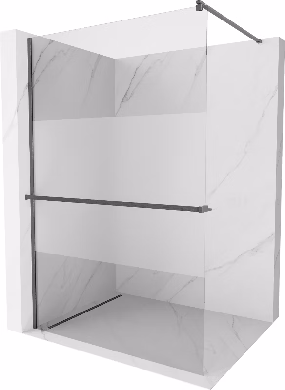 Ścianka prysznicowa Mexen Kioto+ gun gray 90×200 cm 800-090-121-66-35 1 szt.