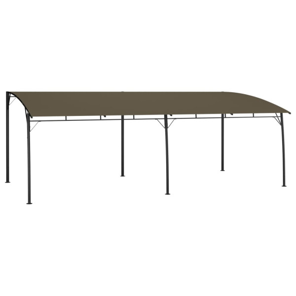 Zadaszenie ogrodowe Taupe 6 x 3 x 2.55 m Poliester vidaXL 509064