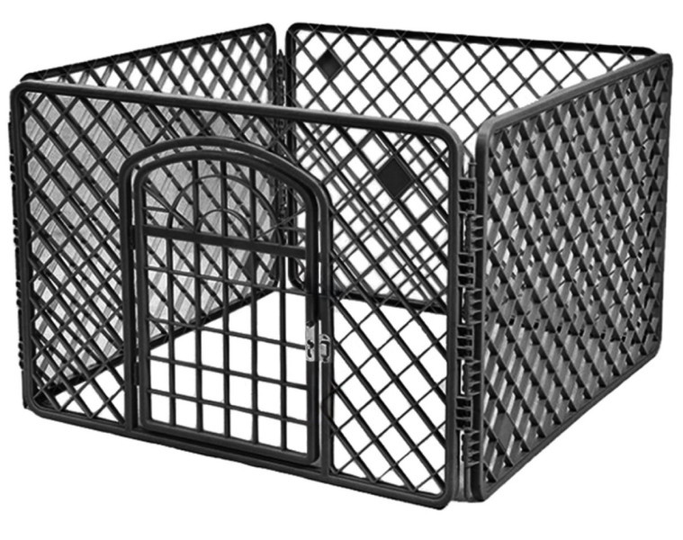 Zagroda dla Psa 90x90x60cm Czarna 566377
