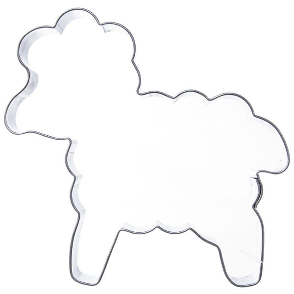 Wykrawacz do ciastek stalowy baranek 10 cm 213994