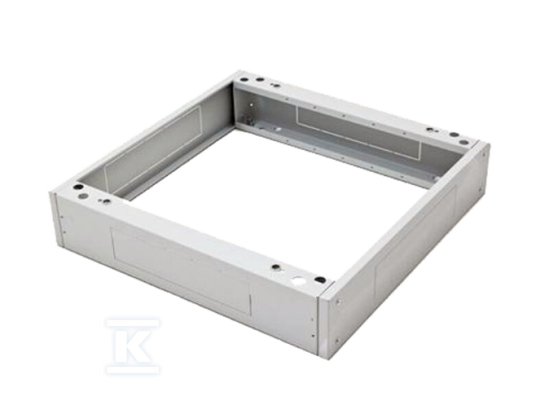 Cokół do szaf zewnętrznych 19″, szer. 600 x głęb. 450 mm x wys. 100mm, kolor szary ALANTEC SA-CS-SZ-600-450-S