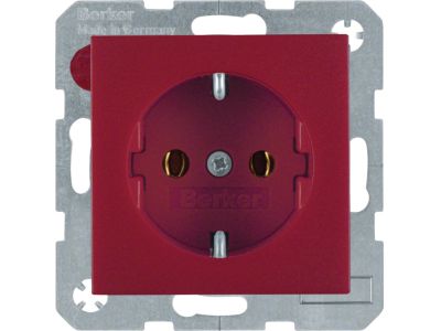 Gniazdo Schuko, czerwony, S.1/B.3/B.7 | 47431912 Hager