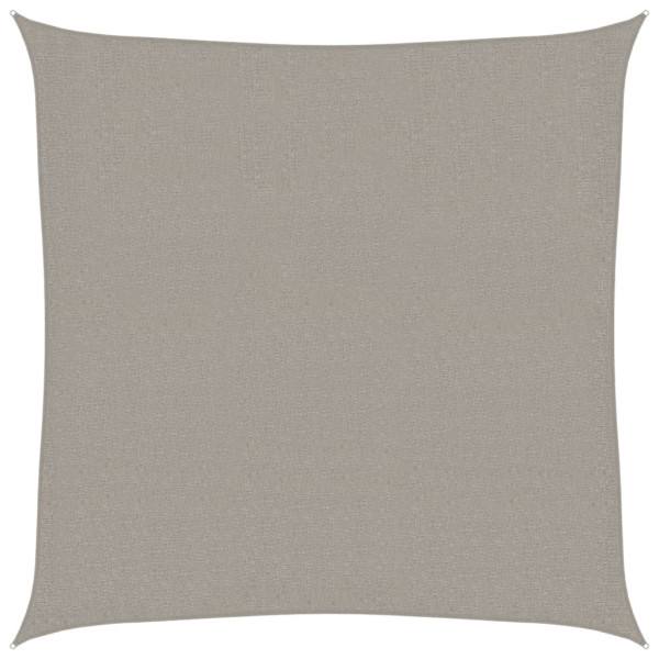 Żagiel przeciwsłoneczny, 160 g/m², jasnoszary, 2,5×2,5 m, HDPE 634029