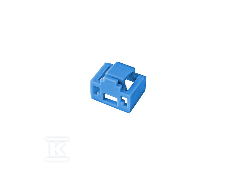Blokada gniazda RJ45 przed nieautoryzowanym wpięciem, kolor niebieski (opakowanie 24 szt. + klucz) ALANTEC WT-BG-03