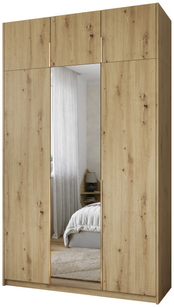 Wysoka szafa uchylna z lustrem 150 cm ASAN dąb artisan 1004840
