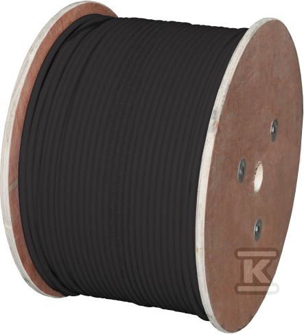 Kabel U/FTP kat.6A, teleinformatyczny, PE zewnętrzny suchy, Fca 4x2x23 AWG, 10Gb/s, czarny, 500m – ALANTEC KIF6AOUTS500
