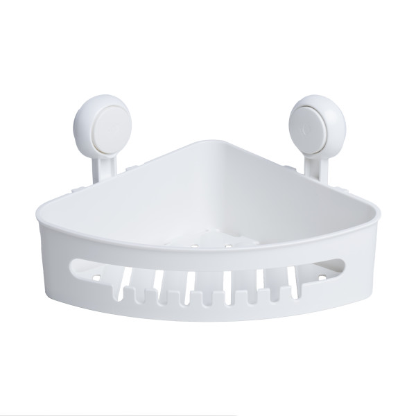 Yoka Home Półka narożna łazienkowa LOMI biała 1016068