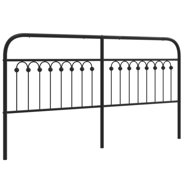 Zagłówek Czarny 180 cm Stal vidaXL 515335