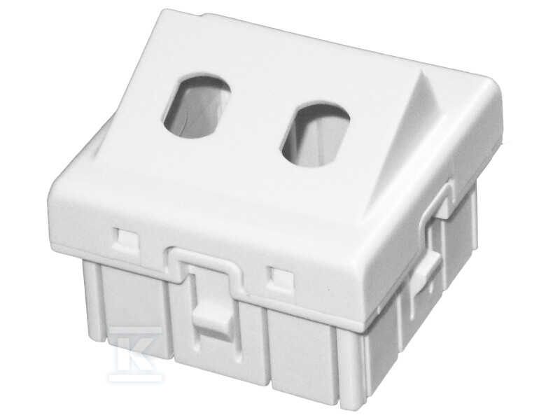 Adapter podwójny 2xST 45×45 kątowy ALANTEC OS017