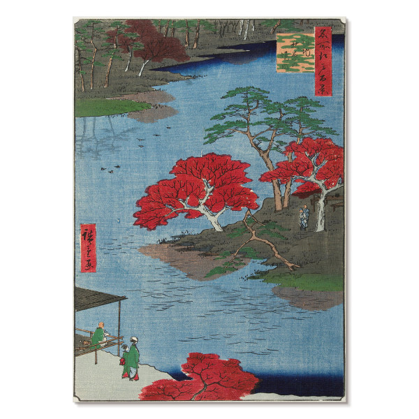 Wydruki na płótnie A2 Świątynia Akiba (1857) projektu U. Hiroshige 1015242