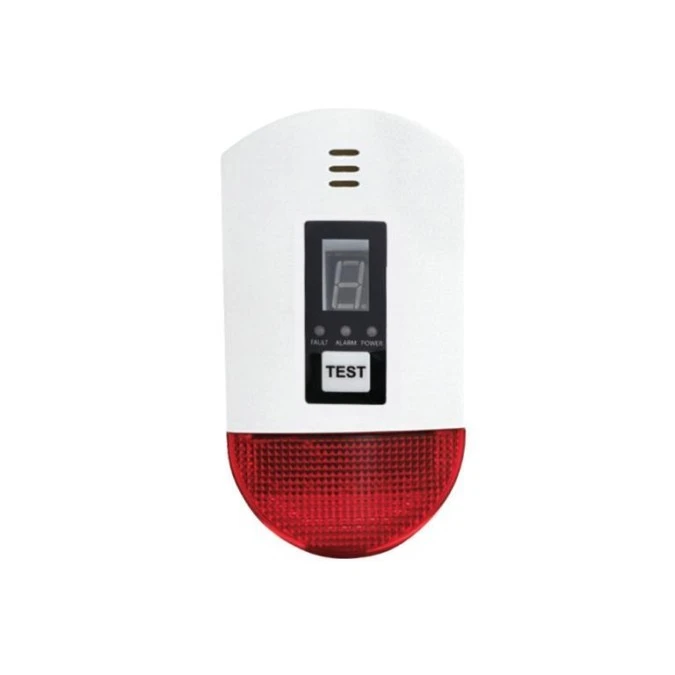 Czujnik gazu LPG i gazu ziemnego alarm 85dB stroboskop LED VIAGO VD709