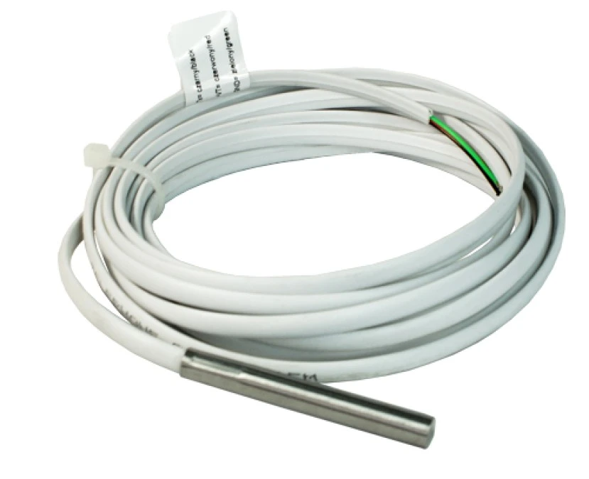 Czujnik temperatury TSR‑1‑TEL, przewodowy, cyfrowy, pomiar:‑20C do +70C, sonda+ przewód tel. płaski PVC 3m.