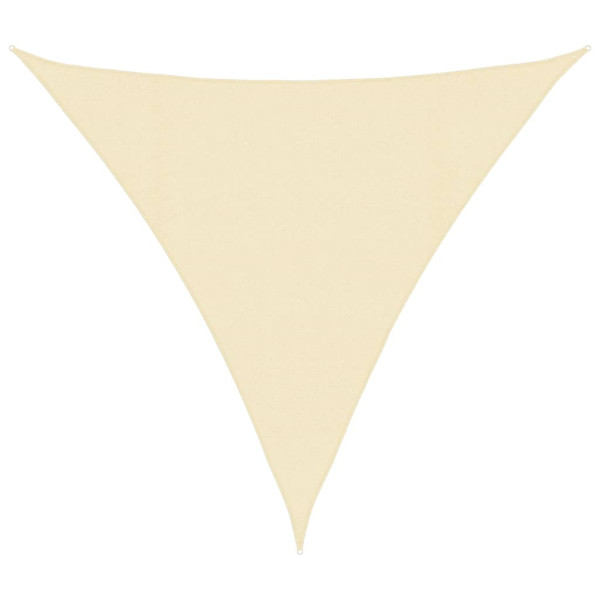Żagiel przeciwsłoneczny, 160 g/m², kremowy, 4x4x4 m, HDPE 642604