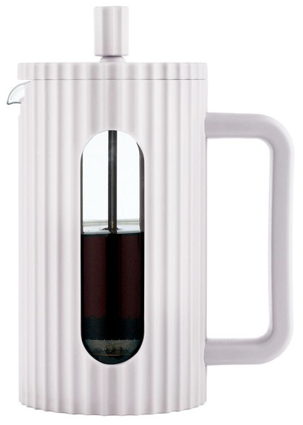 Zaparzacz do herbaty kawy szklany French Press 600 ml kremowy KLAUSBERG 652894