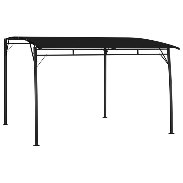 Zadaszenie ogrodowe Antracyt 3 x 3 x 2.55 m Poliester vidaXL 509326