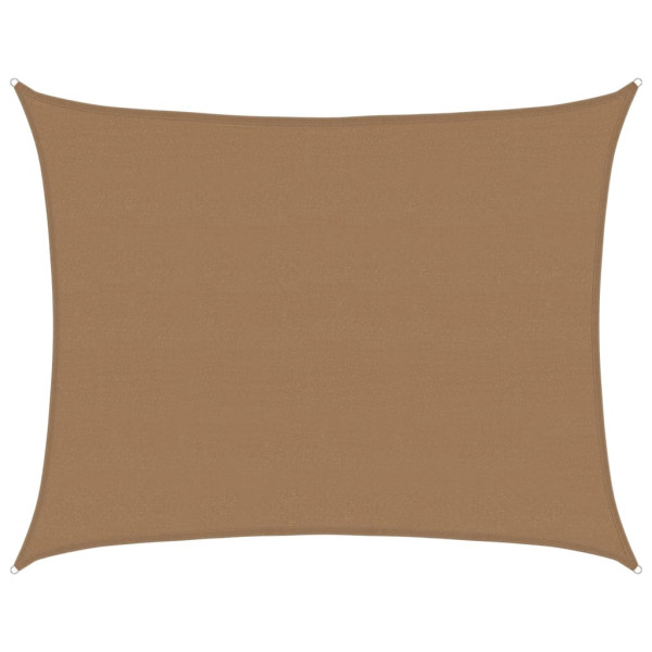 Żagiel przeciwsłoneczny, 160 g/m², taupe, 6×7 m, HDPE 633362