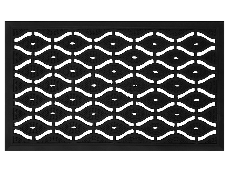 Wycieraczka Eye Mat gumowana 45×75 cm czarna 49551