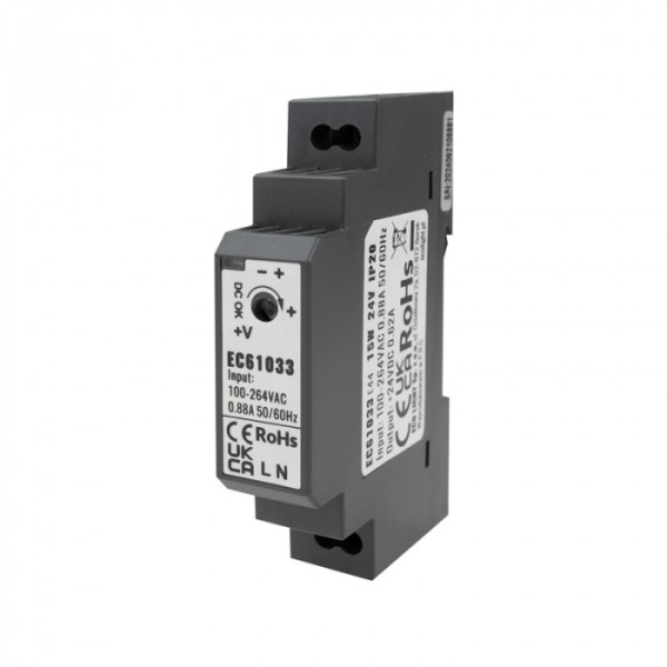 Zasilacz do taśmy LED na szynę DIN PREMIUM 24V 15W IP20 Ecolight 1003693