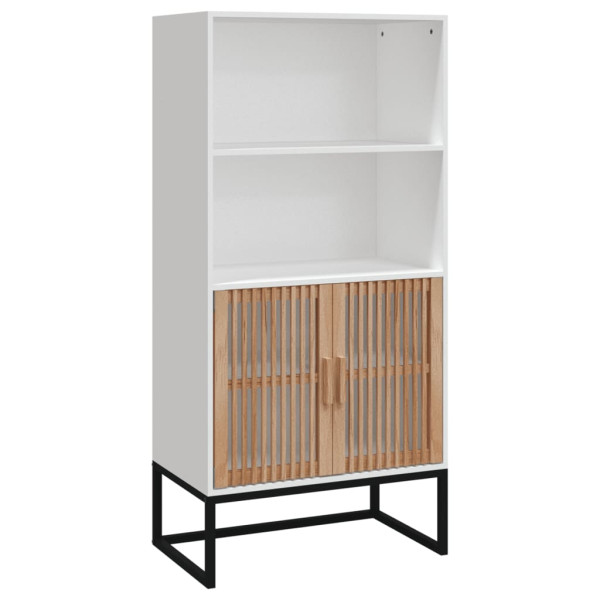 Wysoka szafka Biały Materiał drewnopochodny vidaXL 256306