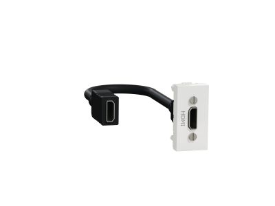 Gniazdo HDMI 1 moduł, białe, Nowa Unica | NU343018 Schneider Electric