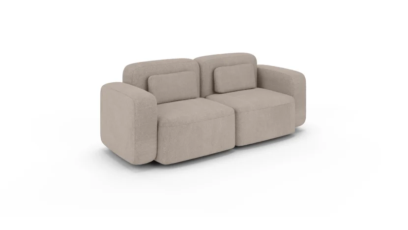 Wygodna sofa 2 osobowa ORCHID beżowa sofa modułowa do salonu 310013