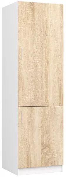 Wysoka szafka do zabudowy lodówki dąb sonoma – Maska 643655