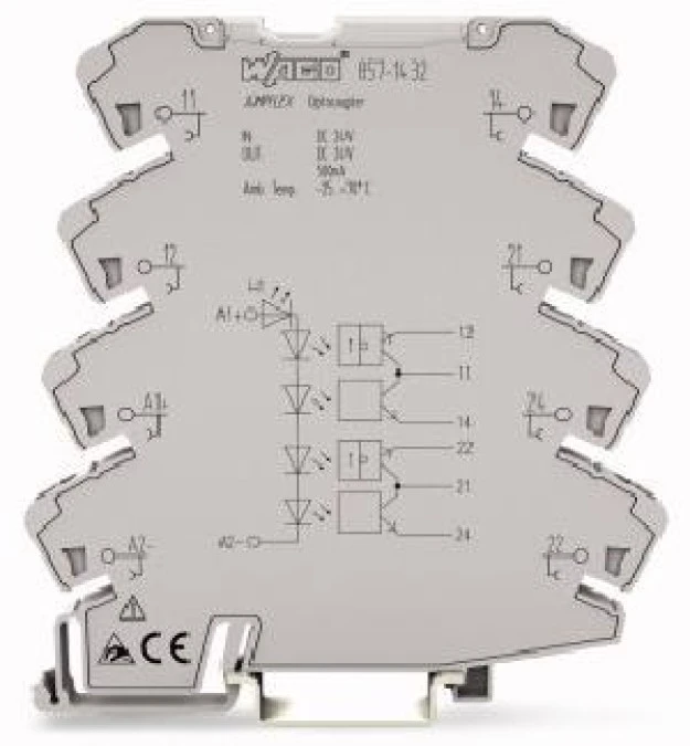 Optoseparator JUMPFLEX 24V DC / 2p 24V DC 0,5A 857‑1432 /1szt./