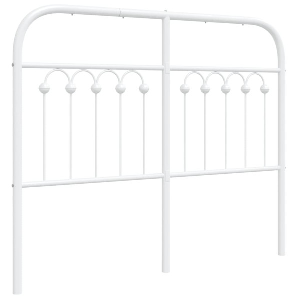 Zagłówek Biały 120 cm Stal vidaXL 515193