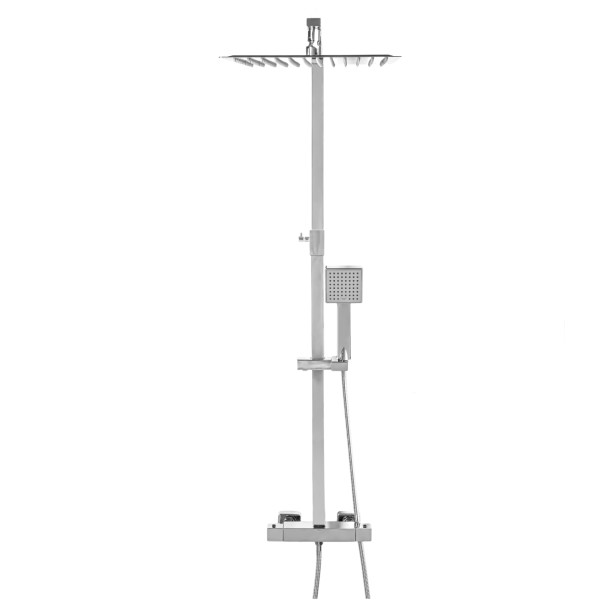 Yoka Home bateria prysznicowa GOBA termostatyczna chrom deszczownica zestaw 965968