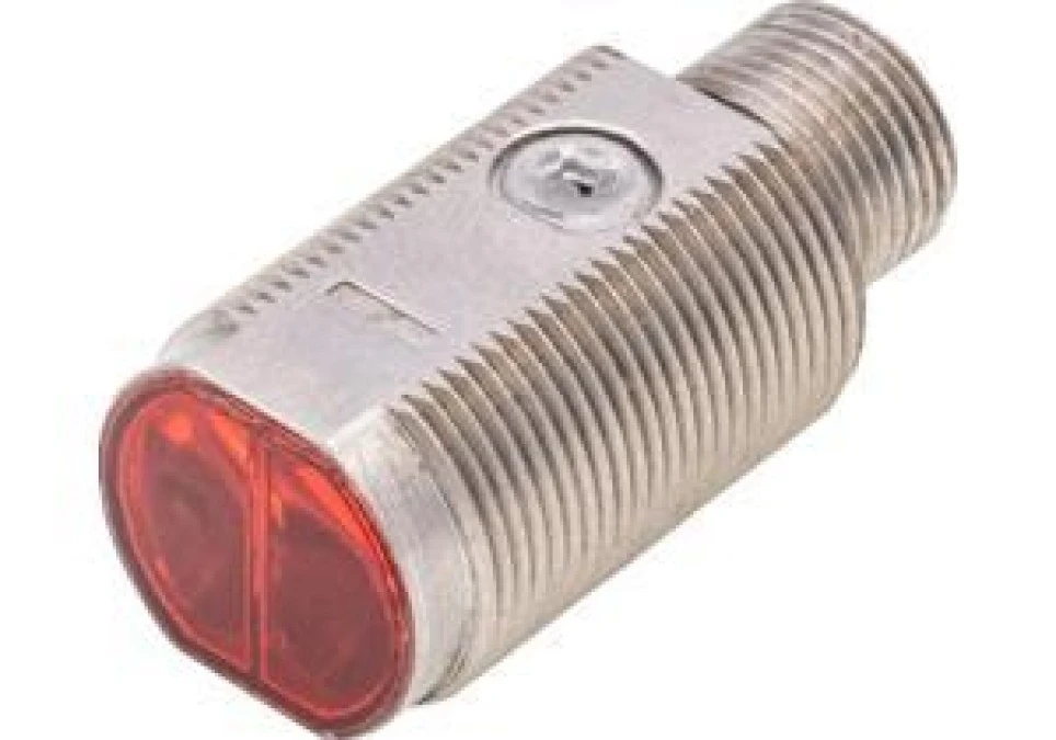 Czujnik optyczny, przełącznik chwilowy, M18, 10‑30VDC, PNP antivalent, wtyczka M12 4‑stykowa OT189420