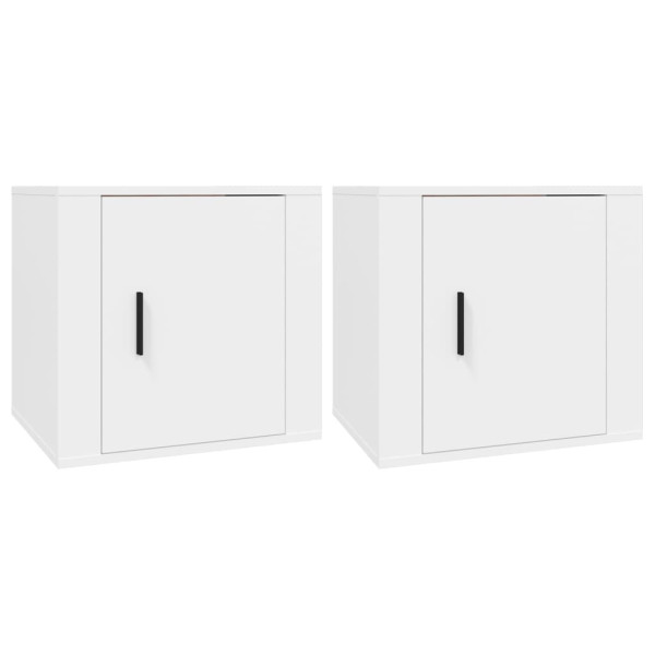 X 2x Szafka Nocna Komoda Biała Stolik Półka Nocna Do Sypialni2 50x39x47 cm 848337