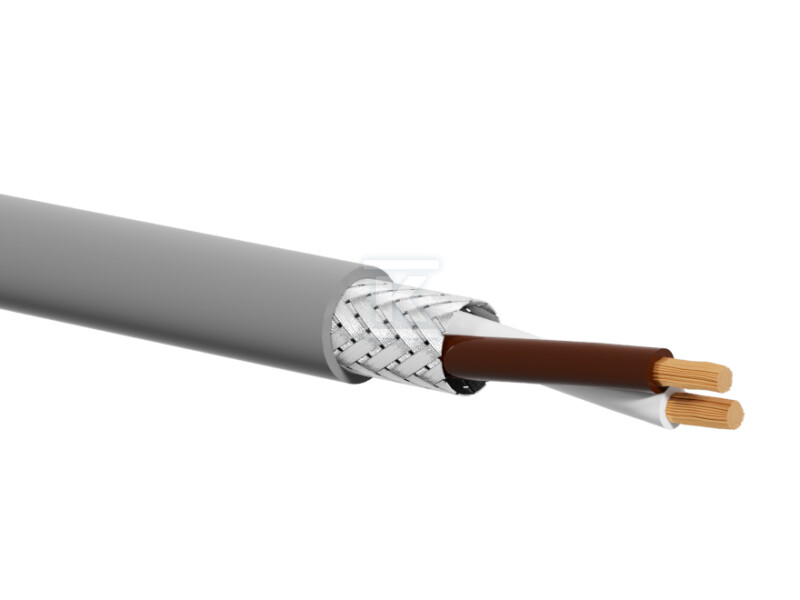 Kabel sterowniczy LiYCY 2×0.75 PVC Eca 500m szary ALANTEC KS-LIYCY-PV-02075-500