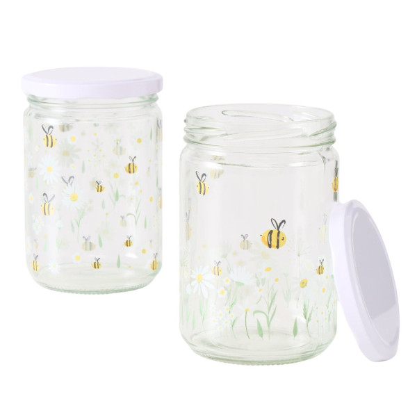 Zakręcane słoiki do przechowywania HONEY, 500 ml, 2 szt. 637458