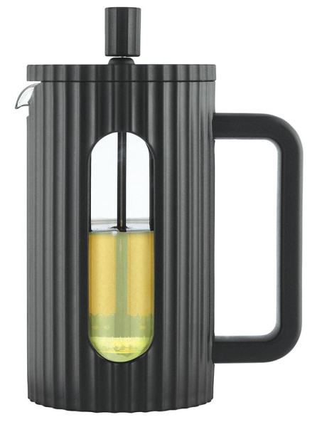 Zaparzacz do herbaty kawy szklany French Press 600 ml czarny KLAUSBERG 652890