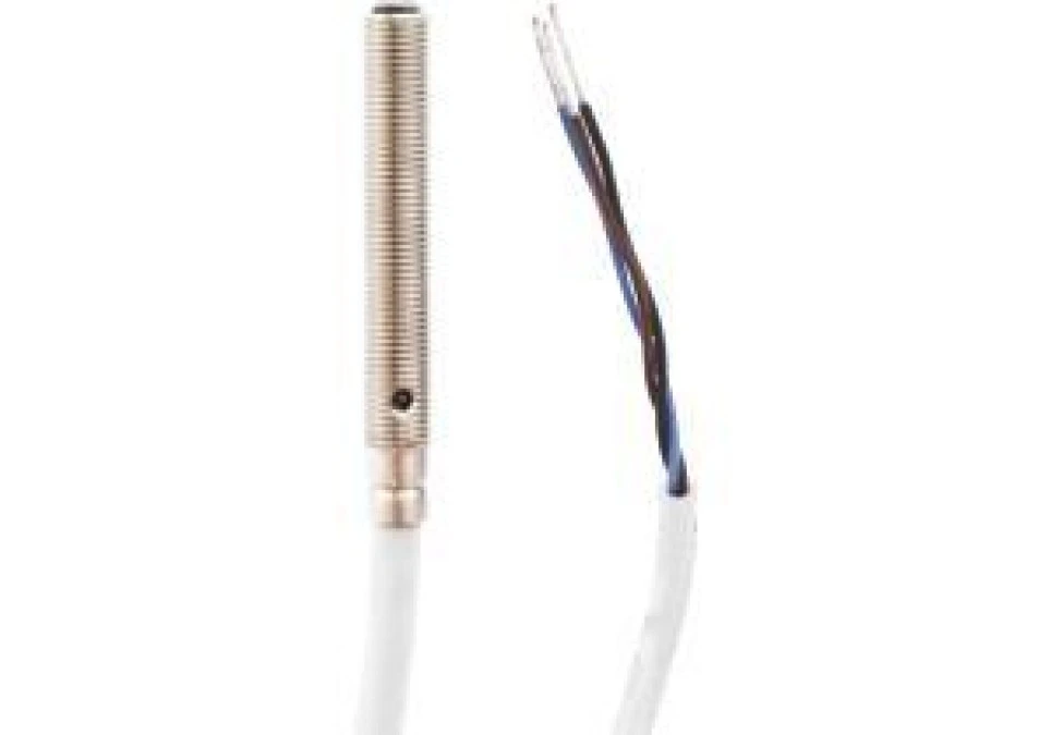 Czujnik optyczny, przycisk, M5, 10‑30VDC, PNP NO, IO‑Link, kabel 2m OT05E347