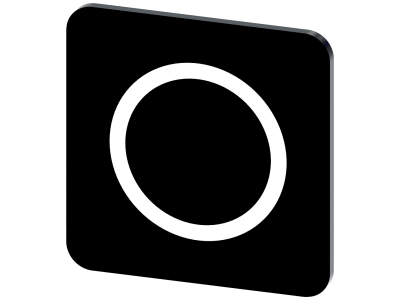 Tabliczka z opisem 22x22mm, Tabliczka czarna, Symbol: O* | 3SU1900-0AF16-0QA0