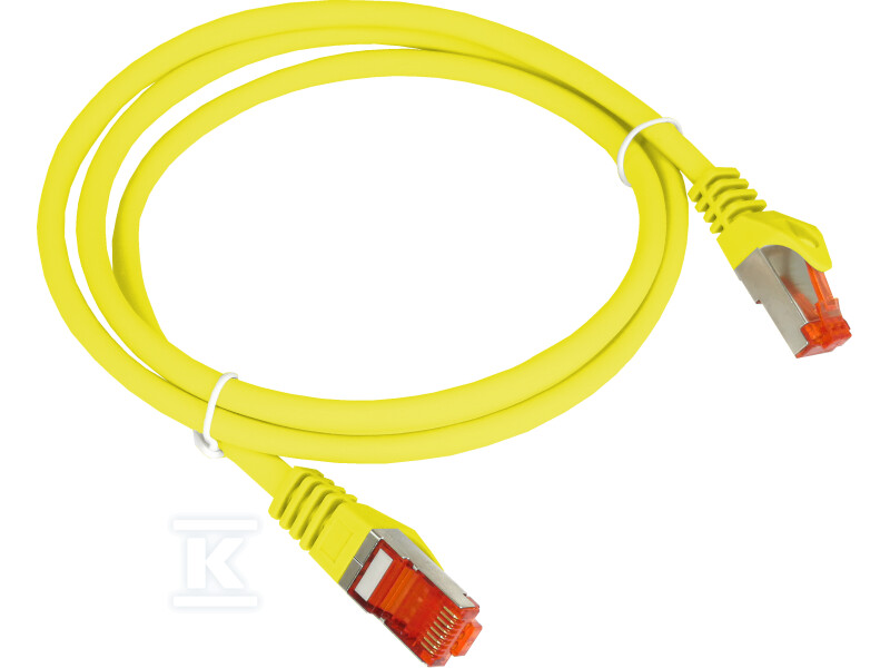 Patchcord F/UTP kat.6 PVC 3.0m żółty ALANTEC KKS6ZOL3.0