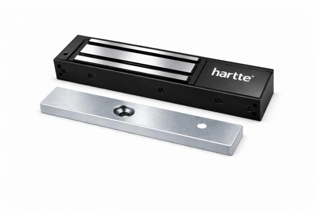 Czarna zwora Hartte MG280SR‑BK, 280kg z monitoringiem i sygnalizacją LED