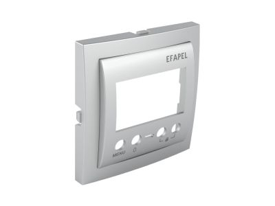 Element centralny do multifunkcyjnego termostatu (21235) z programat. czas., aluminium, Logus 90 | 90748TAL Efapel