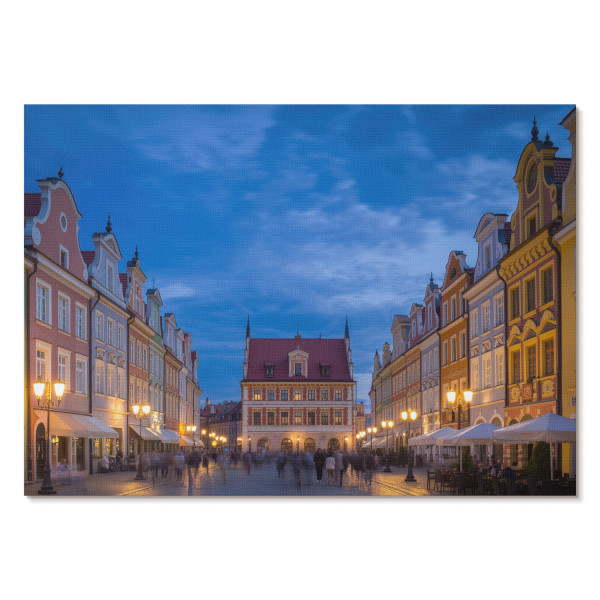 Wydruki na płótnie A1 Historyczne kamienice kolory projektu Orin 1020923