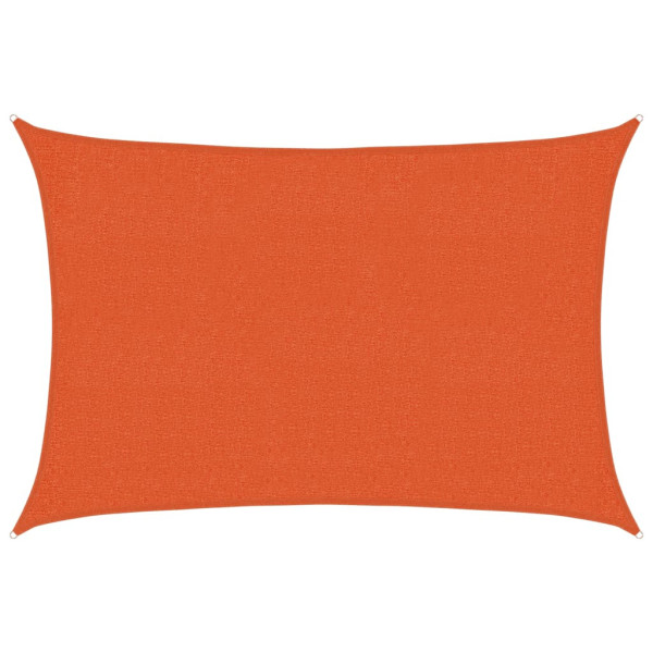 Żagiel przeciwsłoneczny, 160 g/m², pomarańczowy, 2×2,5 m, HDPE 633388