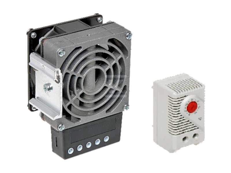 Dmuchawa grzewcza 100W z termostatem do szaf zewnętrznych ALANTEC SA-H-100-T-01