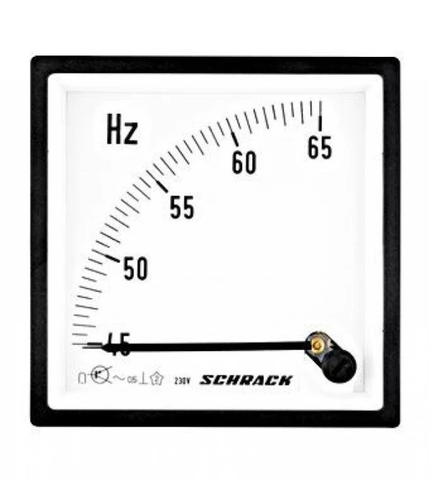 Częstotliwościomierz 96x96mm, od 45 do 65 Hz, 230V