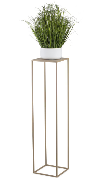 Wysoki beżowy kwietnik stojący 100 cm 303228