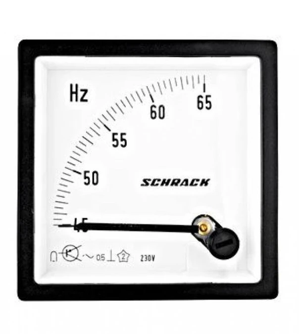Częstotliwościomierz 72x72mm, od 45 do 65 Hz, 230V
