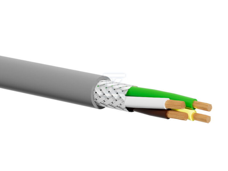 Kabel sterowniczy LiYCY 4×1.00 PVC Eca 500m szary ALANTEC KS-LIYCY-PV-04100-500