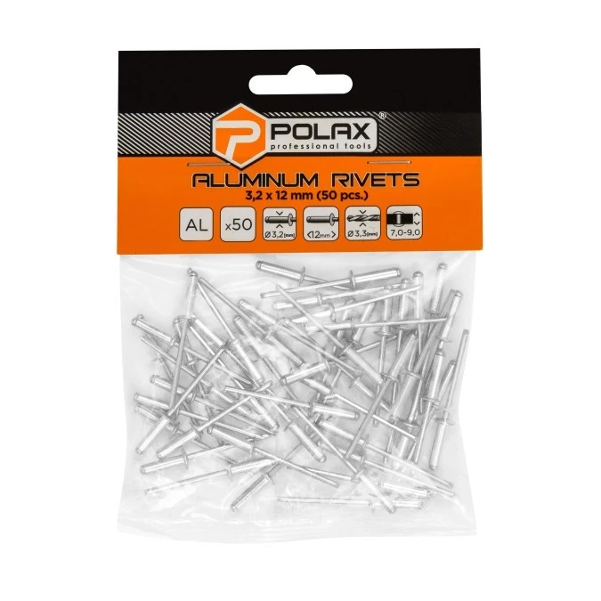Nity aluminiowe 3,2 x 12 mm (37‑006)