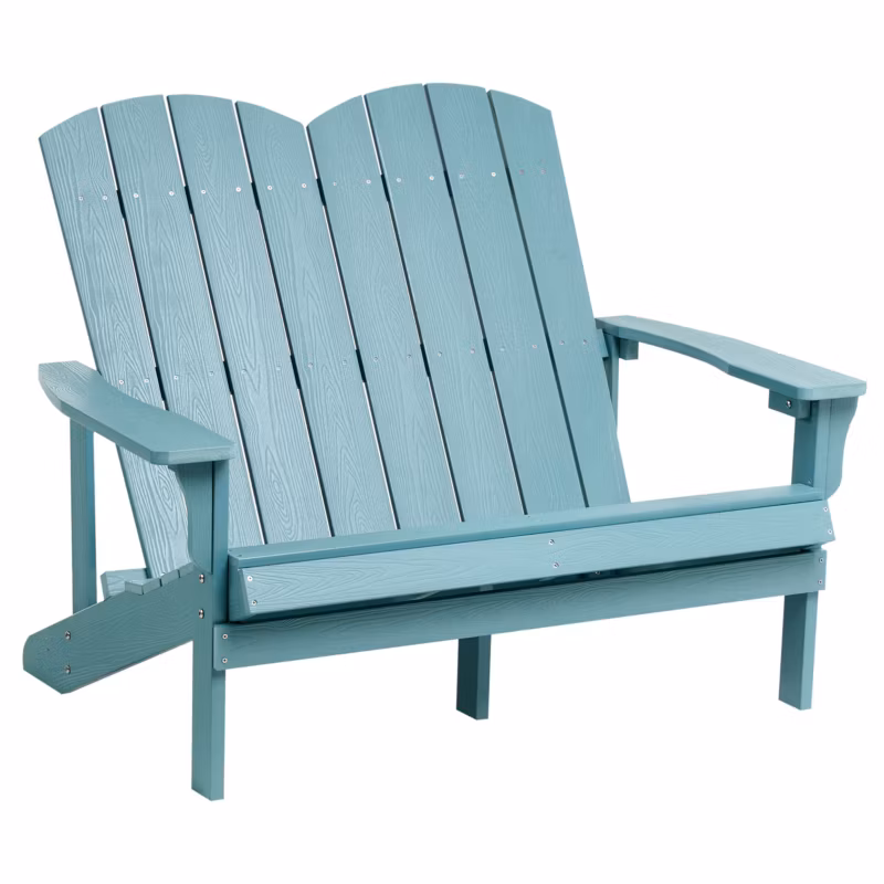 Ławka ogrodowa Adirondack 125 cm Błękitny 1 szt.