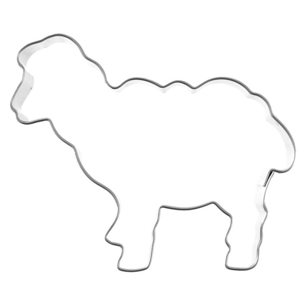 Wykrawacz do ciastek stalowy baranek 7 cm 214009